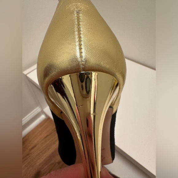 Nour Jensen New York Lorraine Heels-size 38 (US 7.5) velvet/leather - Picture 4 of 6